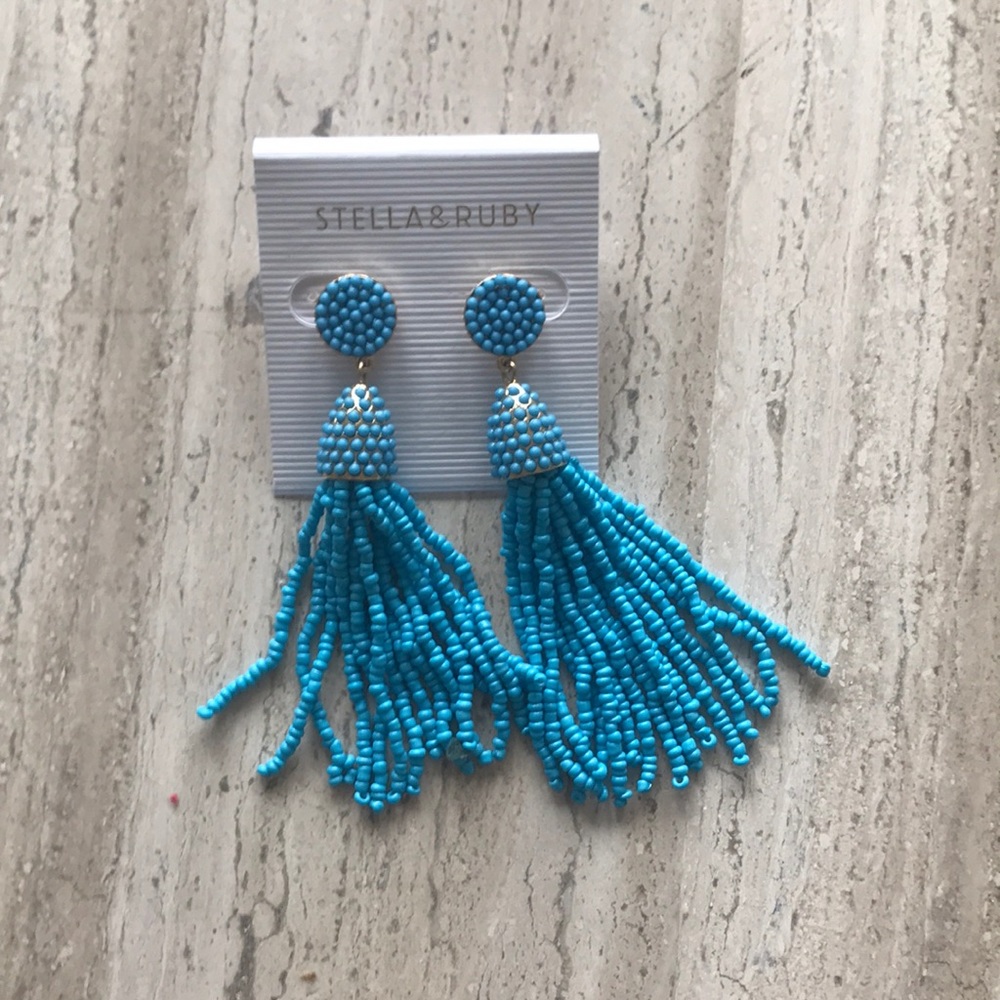 Beaded Tassel Earrings